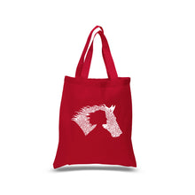 Load image into Gallery viewer, Girl Horse - Small Word Art Tote Bag