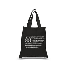 Load image into Gallery viewer, Glory Hallelujah Flag  - Small Word Art Tote Bag