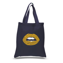 Load image into Gallery viewer, Gold Digger Lips - Small Word Art Tote Bag