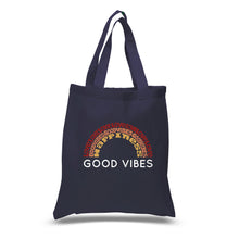 Load image into Gallery viewer, Good Vibes - Small Word Art Tote Bag