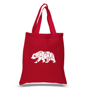 California Bear - Small Word Art Tote Bag