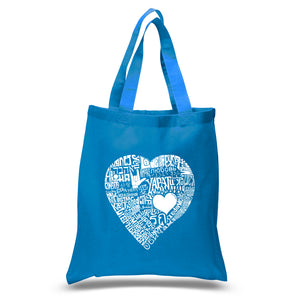LOVE IN 44 DIFFERENT LANGUAGES - Small Word Art Tote Bag
