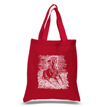 Load image into Gallery viewer, POPULAR HORSE BREEDS - Small Word Art Tote Bag