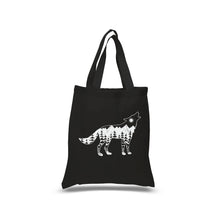 Load image into Gallery viewer, Howling Wolf  - Small Word Art Tote Bag