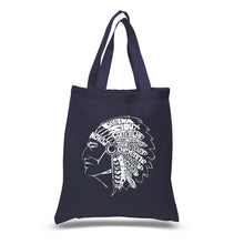 Load image into Gallery viewer, POPULAR NATIVE AMERICAN INDIAN TRIBES - Small Word Art Tote Bag