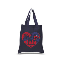 Load image into Gallery viewer, Small Word Art Tote Bag - July 4th Heart