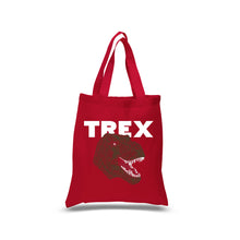 Load image into Gallery viewer, T-Rex Head  - Small Word Art Tote Bag