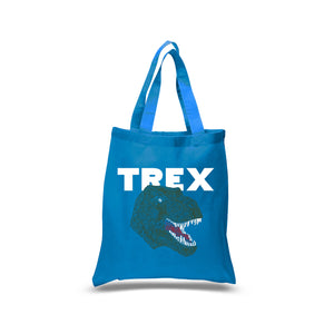T-Rex Head  - Small Word Art Tote Bag