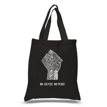 Load image into Gallery viewer, No Justice, No Peace - Small Word Art Tote Bag