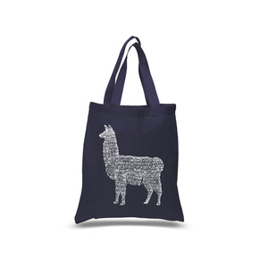 Llama Mama  - Small Word Art Tote Bag