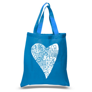 Lots of Love - Small Word Art Tote Bag