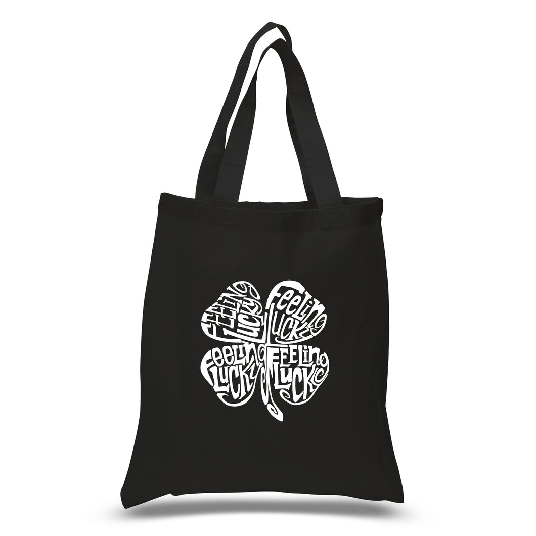 Feeling Lucky - Small Word Art Tote Bag