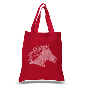 Horse Mane - Small Word Art Tote Bag