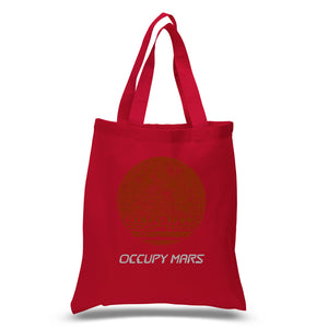 Occupy Mars - Small Word Art Tote Bag