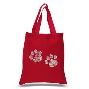 Meow Cat Prints - Small Word Art Tote Bag