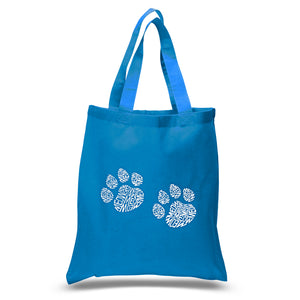 Meow Cat Prints - Small Word Art Tote Bag