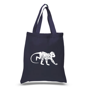 Monkey Business - Small Word Art Tote Bag