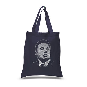 Elon Musk  - Small Word Art Tote Bag