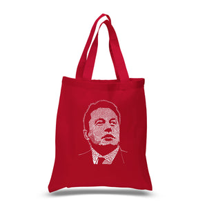 Elon Musk  - Small Word Art Tote Bag