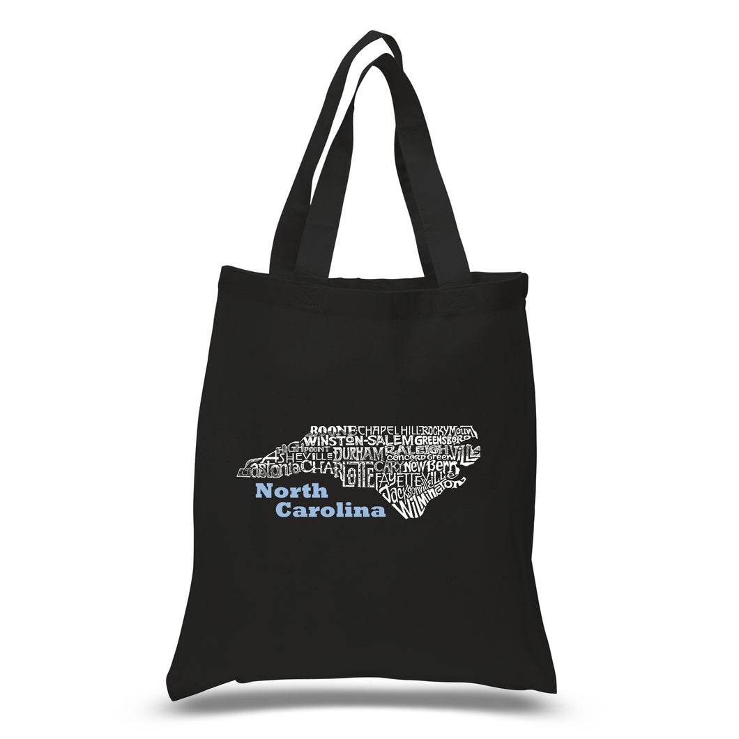 North Carolina - Small Word Art Tote Bag