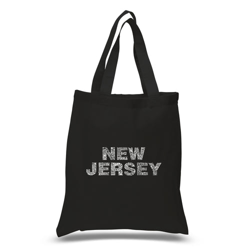NEW JERSEY NEIGHBORHOODS - Small Word Art Tote Bag