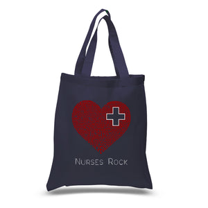 Nurses Rock - Small Word Art Tote Bag