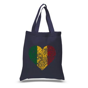 One Love Heart - Small Word Art Tote Bag