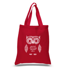 Load image into Gallery viewer, Owl - Small Word Art Tote Bag