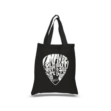 Load image into Gallery viewer, Guitar Pick  - Small Word Art Tote Bag