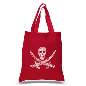 PIRATE CAPTAINS, SHIPS AND IMAGERY - Small Word Art Tote Bag
