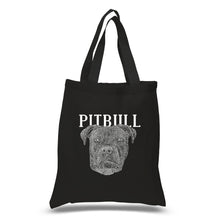 Load image into Gallery viewer, Pitbull Face - Small Word Art Tote Bag