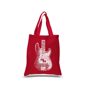 Bass Guitar  - Small Word Art Tote Bag
