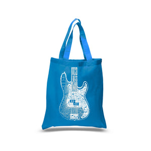 Bass Guitar  - Small Word Art Tote Bag
