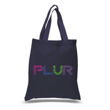 Load image into Gallery viewer, PLUR - Small Word Art Tote Bag