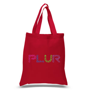 PLUR - Small Word Art Tote Bag