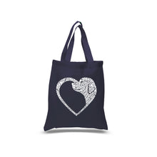 Load image into Gallery viewer, Dog Heart - Small Word Art Tote Bag