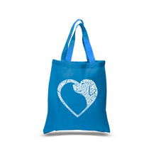 Load image into Gallery viewer, Dog Heart - Small Word Art Tote Bag