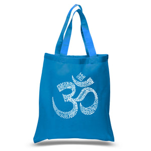 Poses OM - Small Word Art Tote Bag