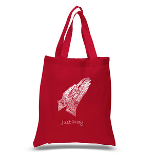 Prayer Hands - Small Word Art Tote Bag