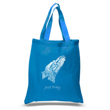 Load image into Gallery viewer, Prayer Hands - Small Word Art Tote Bag