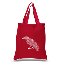Load image into Gallery viewer, Edgar Allan Poe&#39;s The Raven - Small Word Art Tote Bag