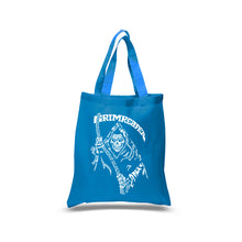 Load image into Gallery viewer, Grim Reaper  - Small Word Art Tote Bag