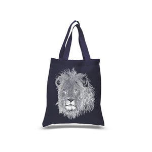 Lion  - Small Word Art Tote Bag