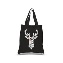 Load image into Gallery viewer, Santa&#39;s Reindeer  - Small Word Art Tote Bag