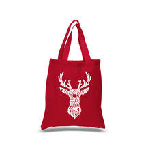 Load image into Gallery viewer, Santa&#39;s Reindeer  - Small Word Art Tote Bag