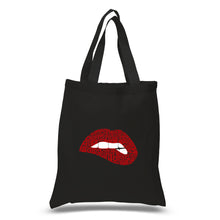 Load image into Gallery viewer, Savage Lips - Small Word Art Tote Bag