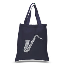 Load image into Gallery viewer, Sax - Small Word Art Tote Bag