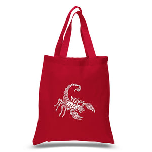 Types of Scorpions - Small Word Art Tote Bag