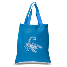 Load image into Gallery viewer, Types of Scorpions - Small Word Art Tote Bag