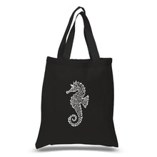 Load image into Gallery viewer, Types of Seahorse - Small Word Art Tote Bag